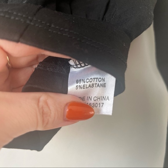 Princess Polly Tilly Black Long Sleeve Crop Top 8 - Picture 7 of 8